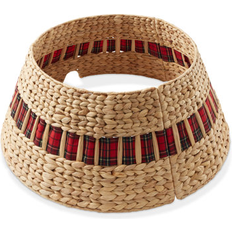 Christmas Tree Skirts Casafield Water Hyacinth Christmas Tree Collar 10.5" H x 24.5" W x 24.5" D Christmas Tree Skirt