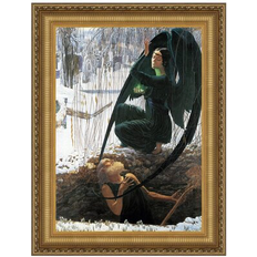 Design Toscano The Death Of The Gravedigger Canvas Painting Small Framed Art