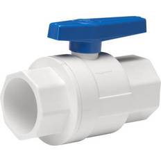 Ball Valves Homewerks 1-1/4 in. pvc slip ball valve full port quarter-turn lever for non-pot