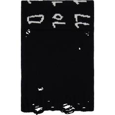 Cotton - Women Scarfs MM6 Maison Margiela Black Numeric Scarf - 001J Black/White