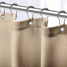 Bathroom Accessories NEATERIZE Hotel Style Beige Shower Curtain 72 W x 72 L