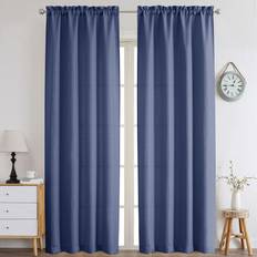 Chyhomenyc Bennet Blue Curtains 96 Inches 2 Panels