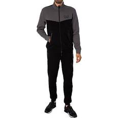 M - Uomo Abiti EA7 Colourblock Tracksuit - Black