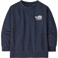 Men - XS Blouses ROTATE Birger Christensen Lightweight Crew Sweatshirt - Infants' Live Simply Whale Patch - Navy