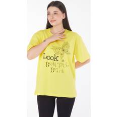 Jaune T-shirts Gelbes Bedrucktes T-shirt Kinder 1552 - Yellow