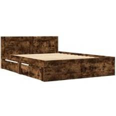 vidaXL Bed Frame with Headboard 140 x 200 cm