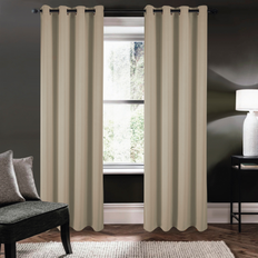 Riley 100 Percent Blackout Window Curtain Panel 54" x 95" - Taupe