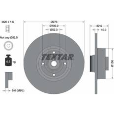 Textar Brake Disc PRO 92154503