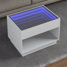 vidaXL with Infinity Led 70 x 50 x 50 cm Coffee Table 50x50cm