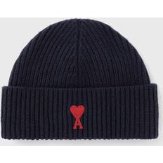 Ami Paris Herren Mützen Ami Paris De Coeur Beanie Men - Blue