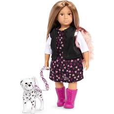 Lori Mini Doll & Toy Dog 6-Inch Doll & Puppy Play Set with Outfit, Animal & Accessories Playset for Kids 3 Years Gia & Gunner