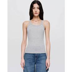 Blanco - Mujer Blusas Ribbed Tank Top - Heather Grey