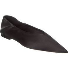 Laced - Women Slippers Plain Toe Oxfords - Black