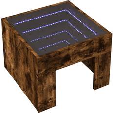 Møbler vidaXL with Infinity LED 40 x 40 x 30 cm Coffee Table