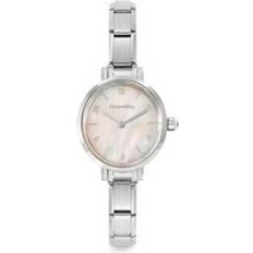 Paris Pink Mother of Pearl Oval Silver