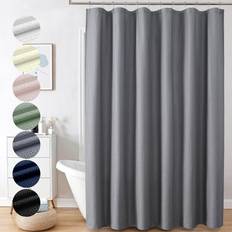Berry Extra Long Grey 96 Inch Shower Curtain