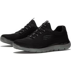 Gris - Hombre Zapatos bajos Skechers Summits Herren Schlupfsneaker - Schwarz