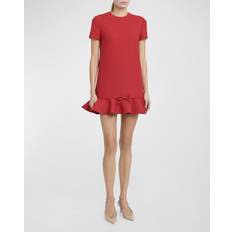 Unisex - XXS Kleider Valentino Ullblanding Skift Kjole - Red