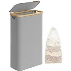 Songmics Laundry Basket with Lid LCB506G01