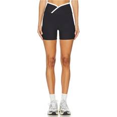 Yoga Shorts High Waisted Biker Shorts - Black