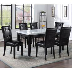 Dining Tables Steve Silver Sterling 7-Piece Room Set Dining Table