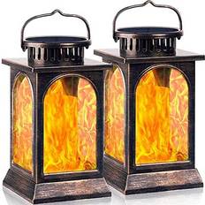 Solarbaby Waterproof LED Outdoor Solar Lights - Metal Flame