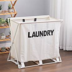 Bathroom Accessories Living and Home Large Folding Laundry Basket Washing Sorter Hamper