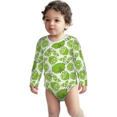 Verde Camisones Australian White Tree Frog Long Sleeve Onesies - Green Teatime