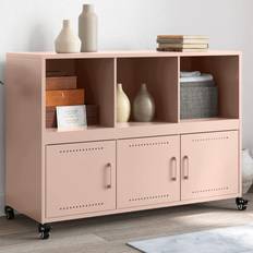 Stål Skænke vidaXL Pink 100.5 x 39 x 72 cm Sideboard