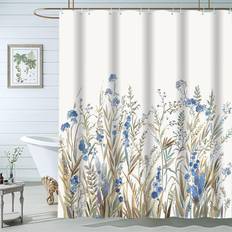 Bathroom Accessories Tianfu Blue Shower Curtains 72 x 72 inch