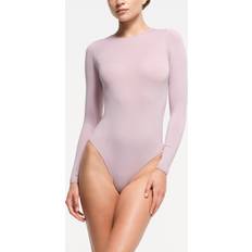 Cotone Intimi modellanti Retrofête Maci Bodysuit Long Sleeve - Burgundy