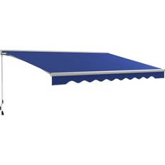 OutSunny Patio Awnings OutSunny 16.5' x 10' Electric Awning - Blue