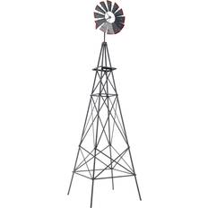 Costway 253 cm Ornamental Windmill Metal Wind Mill
