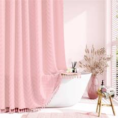 Pink Shower Curtains Dynamene Boho Farmhouse Shower Curtain 72 x 72