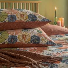 Furn Picking Patch Pumpkin Set Queen Duvet Cover Green, Brown, Blue, Orange