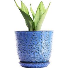 Gepege 10 Inch Ceramic Plant Pot