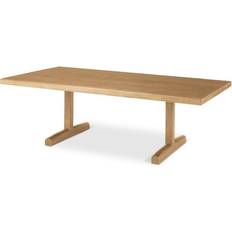 Mercana 55 Inch Light Brown Solid Wood Coffee Table