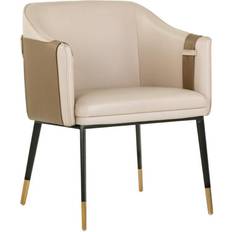 Armchairs Sunpan Napa Beige Leather Carter Armchair