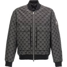 Moose Knuckles Alder Monogram Bomber Jacket - Cement