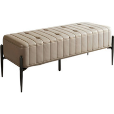 Benches Hokku Designs Italian Style Simple Modern Bedroom Bed Stool 15.74 H x 47.24 W x 18.11 D Storage Bench