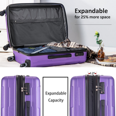 Suitcase Sets Bed Bath & Beyond Expanable Spinner Wheel 2 Piece Luggage Set 20inch 28inch