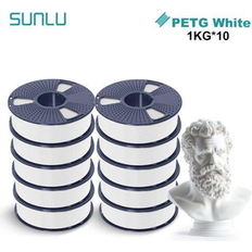 Sunlu PETG 3D Printer Filament Super Neat Filament Spool Strong PETG Filament 1.75mm Dimensional Accuracy 0.02mm 1KG Spool(2.2lbs) 320