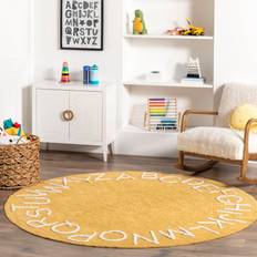 Kid's Room Nuloom Kids Washable Round Alphabet Rug 4' Round