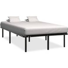 Berkfield Home Bed Frame Black Metal 180 x 200 cm Super King