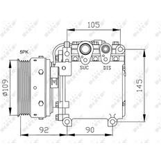 Pièces de véhicule NRF Compressor Air Conditioning 32049