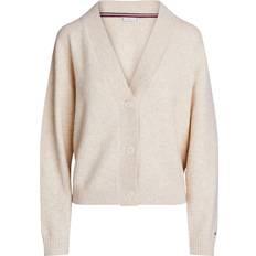 Blanc - Femme Pyjamas Tommy Hilfiger Knitted Lounge Cardigan - Beige-Neutral