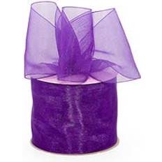 Purple Gift Wrap Ribbons Paper Mart Purple Shimmer Sheer Organza Ribbon 1-1/2 X 100 Yards