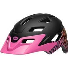 Bell Sidetrack Youth matte pink wavy checks