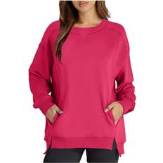 Pink - Women Rain Clothes Women’s Fleece Lined Rain Jacket - Hot Pink