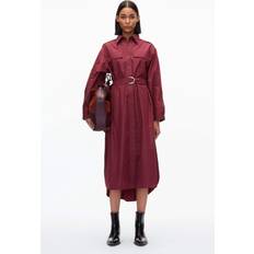 Elastane/Lycra/Spandex - Women Sleepwear eberjey Women's 3.1 Phillip Lim Poplin Utility Midi Shirt Dress - Brick/Blue